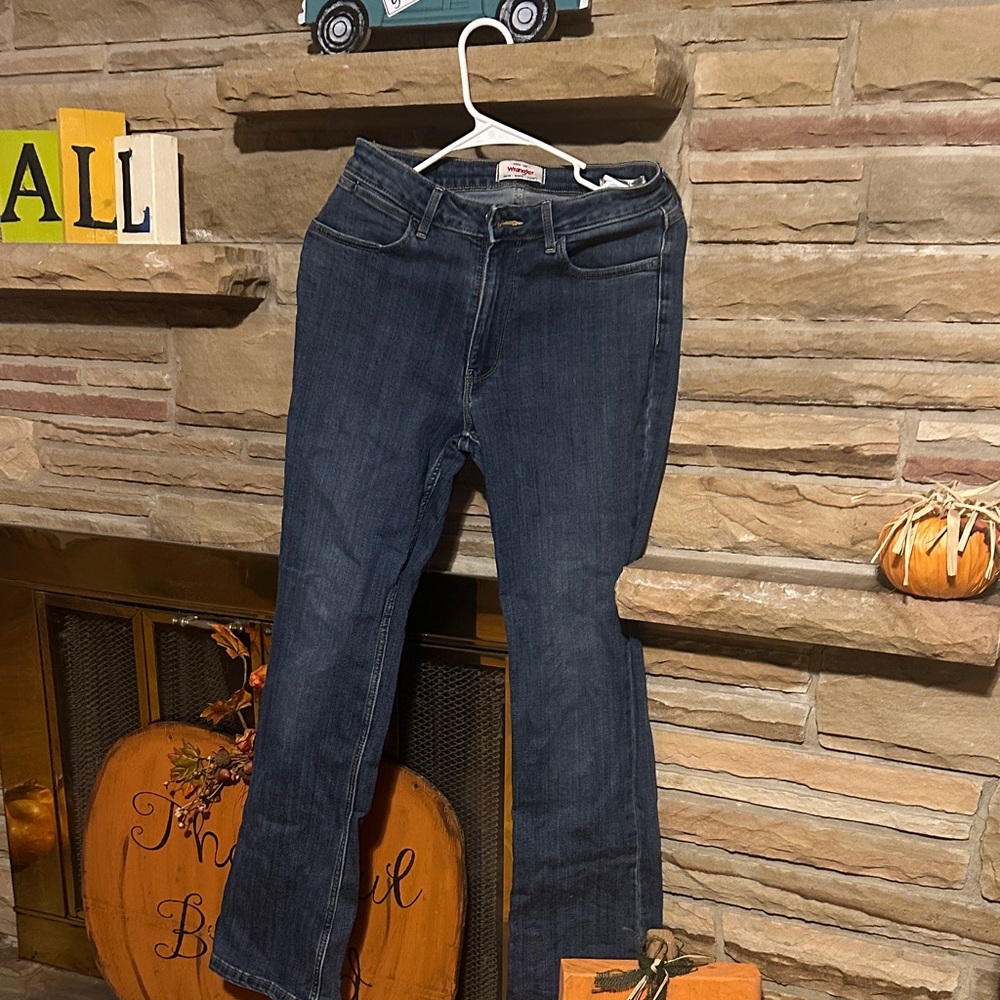 Wrangler Dark Blue Boot Cut Jeans